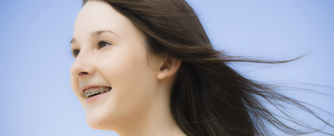 girl with braces